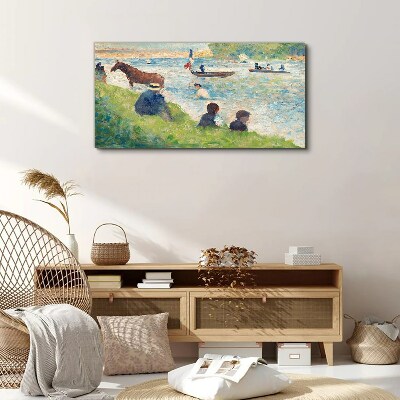 Summer afternoon on the river Print on canvas