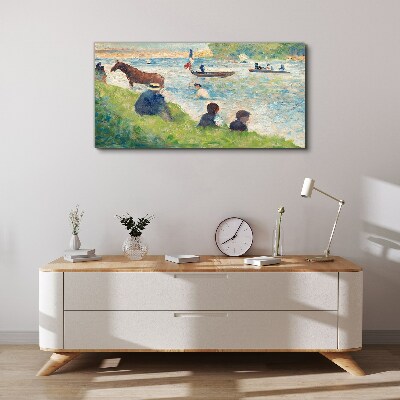 Summer afternoon on the river Print on canvas