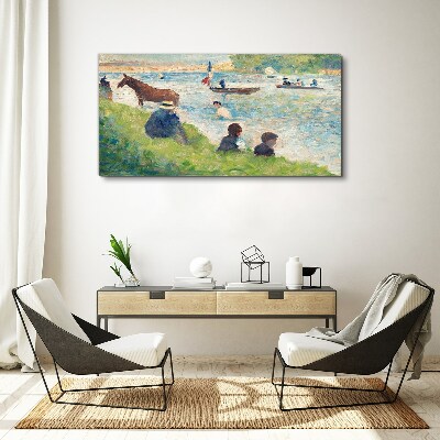 Summer afternoon on the river Print on canvas