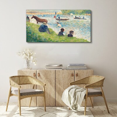 Summer afternoon on the river Print on canvas