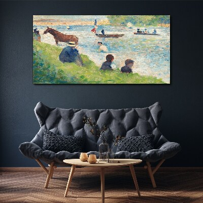 Characters painting Canvas print