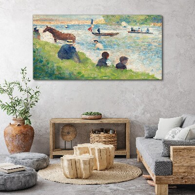 Summer afternoon on the river Print on canvas