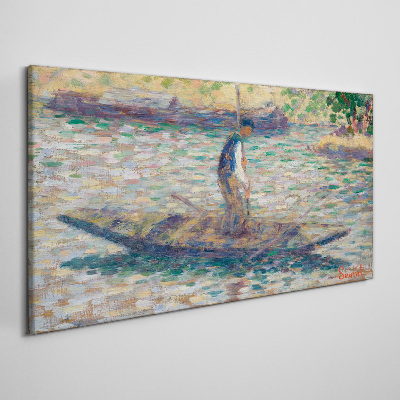 Sailor on the river Print on canvas
