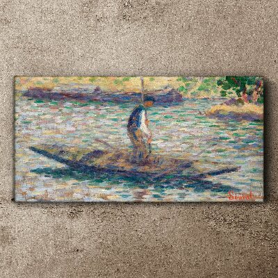 Sailor on the river Print on canvas