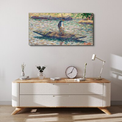 Sailor on the river Print on canvas