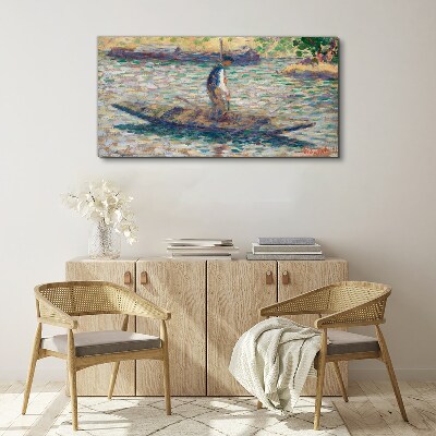 Sailor on the river Print on canvas
