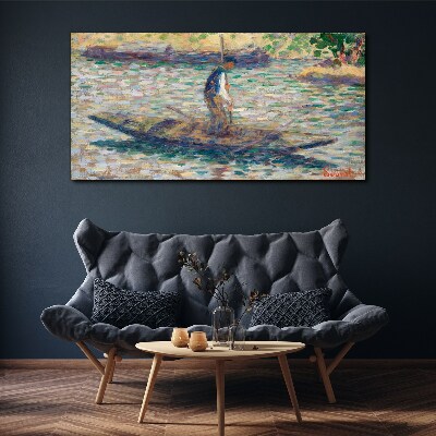 Sailor on the river Print on canvas