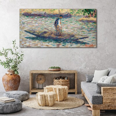 Sailor on the river Print on canvas