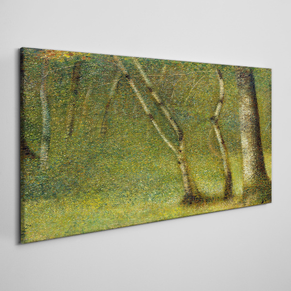 Green forest in the sunlight Print on canvas