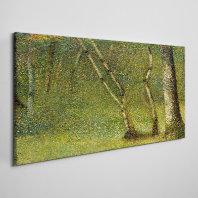 Green forest in the sunlight Print on canvas