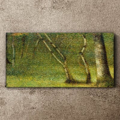 Green forest in the sunlight Print on canvas