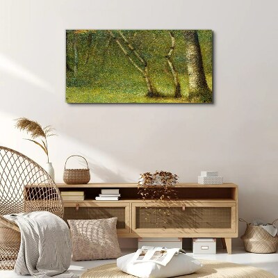 Green forest in the sunlight Print on canvas