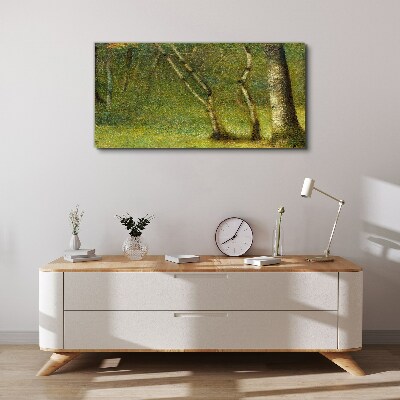Green forest in the sunlight Print on canvas