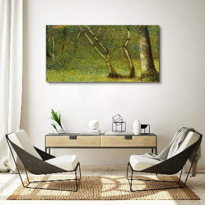 Green forest in the sunlight Print on canvas