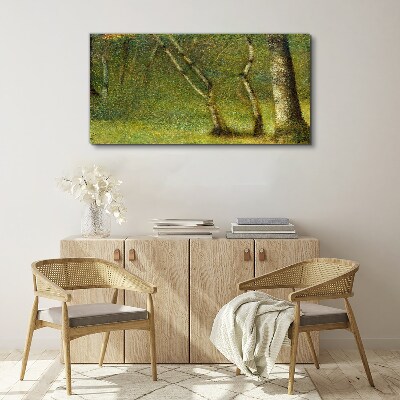 Green forest in the sunlight Print on canvas