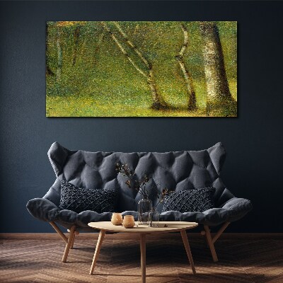 Green forest in the sunlight Print on canvas