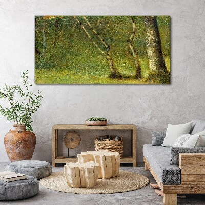 Green forest in the sunlight Print on canvas