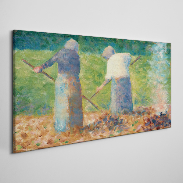 Women working in the garden Canvas wall art