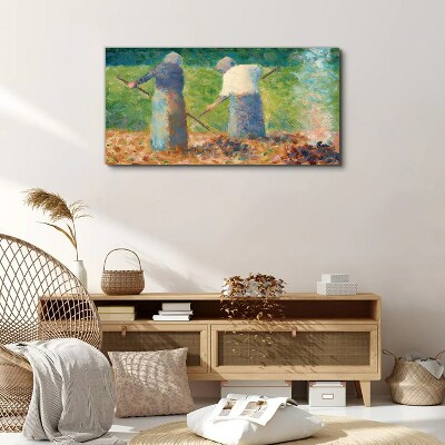 Women working in the garden Canvas wall art