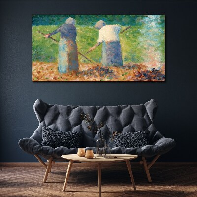 Women working in the garden Canvas wall art