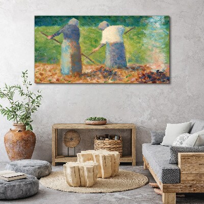 Women working in the garden Canvas wall art