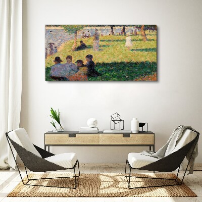 Painting nature water Canvas print
