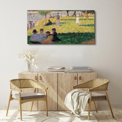 Painting nature water Canvas print