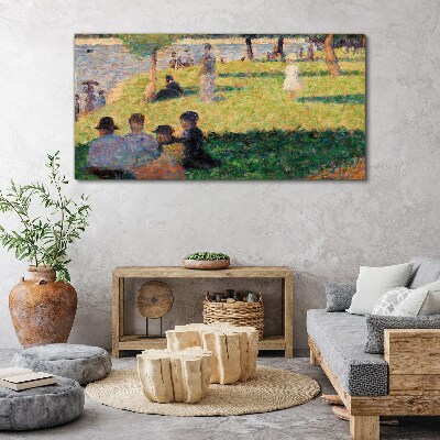 Painting nature water Canvas print