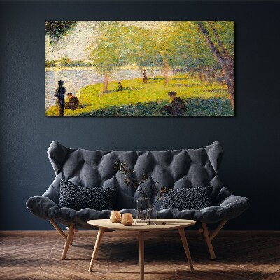 Nature painting trees Canvas print