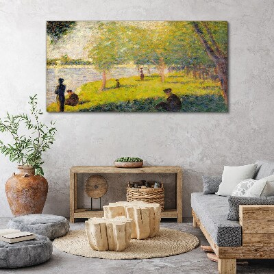 Nature painting trees Canvas print