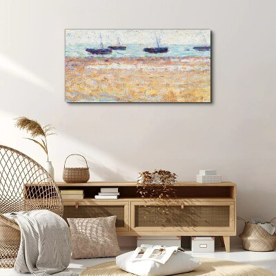 Abstraction coast Canvas print
