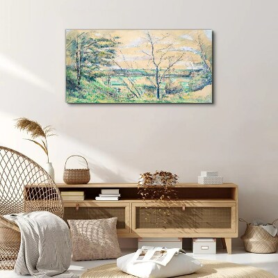 A peaceful landscape with trees Canvas wall art