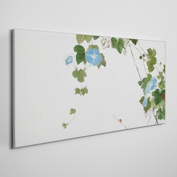 Floral motif in delicate shades Print on canvas