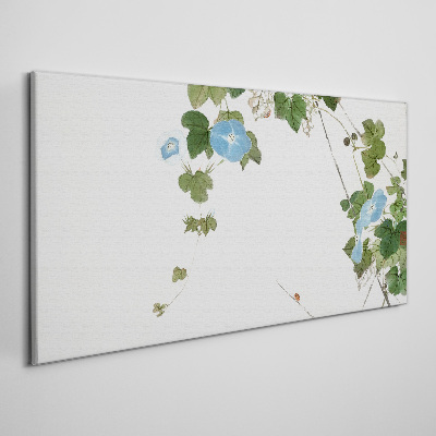Floral motif in delicate shades Print on canvas