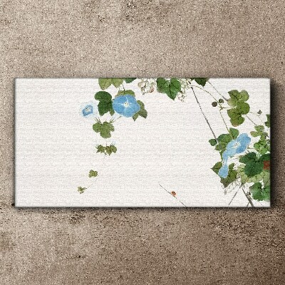 Floral motif in delicate shades Print on canvas