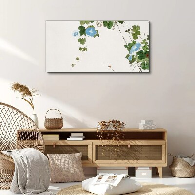 Floral motif in delicate shades Print on canvas