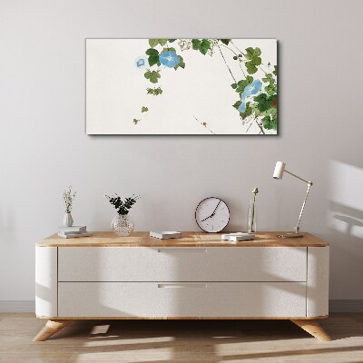 Floral motif in delicate shades Print on canvas