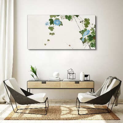 Floral motif in delicate shades Print on canvas