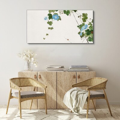 Floral motif in delicate shades Print on canvas