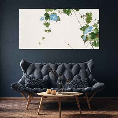 Floral motif in delicate shades Print on canvas