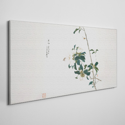 Floral composition in delicate shades Canvas wall art