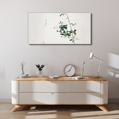 Floral composition in delicate shades Canvas wall art