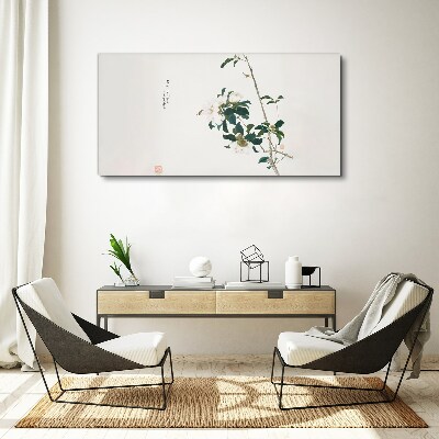 Floral composition in delicate shades Canvas wall art