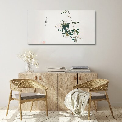 Floral composition in delicate shades Canvas wall art