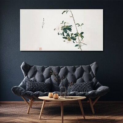 Floral composition in delicate shades Canvas wall art