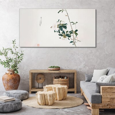 Floral composition in delicate shades Canvas wall art