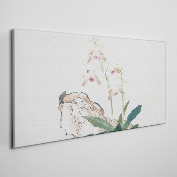 Flowers against the backdrop of nature Print on canvas