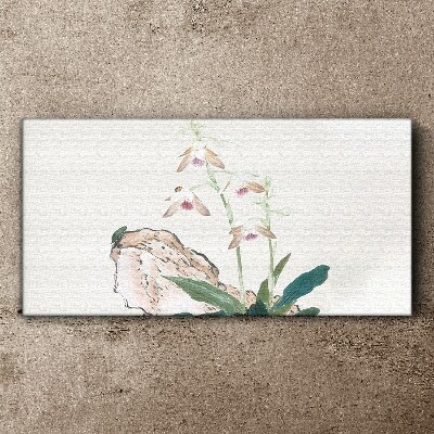 Flowers against the backdrop of nature Print on canvas