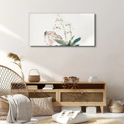 Flowers against the backdrop of nature Print on canvas