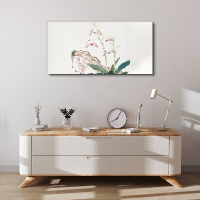 Flowers against the backdrop of nature Print on canvas